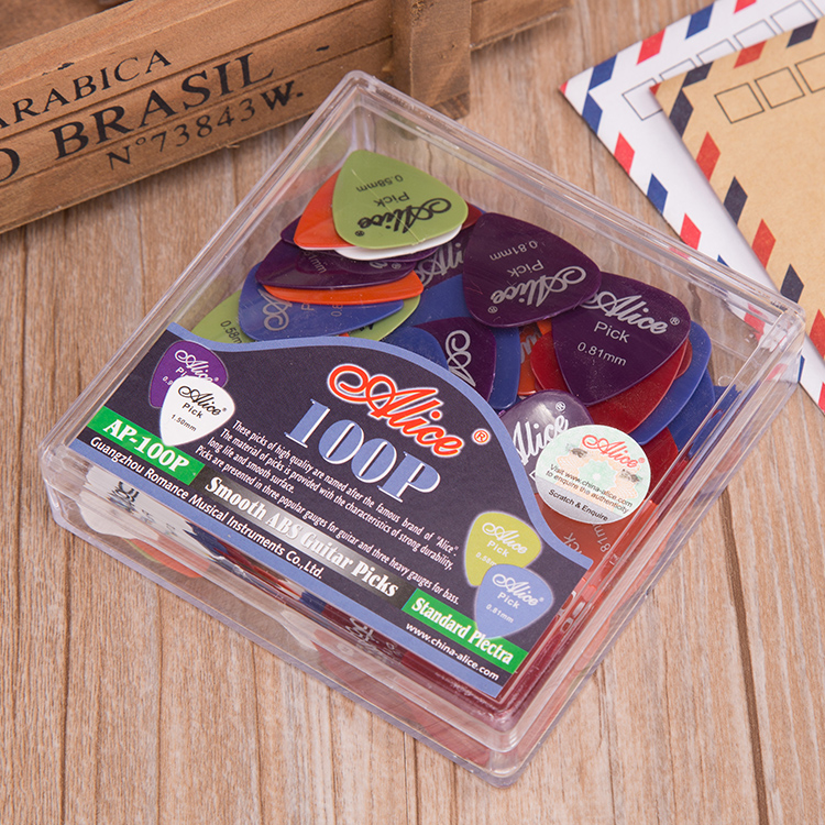 Alice smooth nylon guitar picks electric guitar bass shrapnel boxed 100 pieces 600 pieces