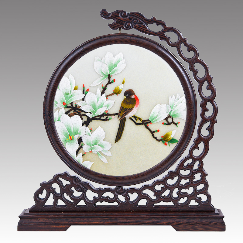 Small Pendulum Pieces Adornment Home Modern Minima Table Living Room Wine Cabinet Hem Small Ornament Retro Sou Embroidered Finished