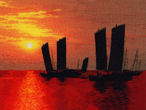 Jiangnan Xiuzhuang Su embroidery DIY kit stitch scanning hand embroidery water town with stitch auxiliary embroidery New