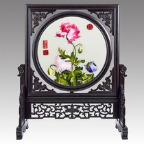 Wine Cabinet Decorations Pendulum pieces modern minimalist creative restaurant Art Joe relocating to new home desk furnishing Su embroidery finished product