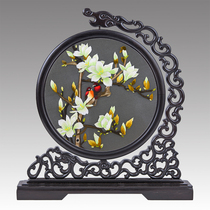 Handicraft Swing Piece Home Decoration Products Creativity Living Room Genguan TV Cabinet Wine Cabinet Room Suembroidered Finished Face Embroidered