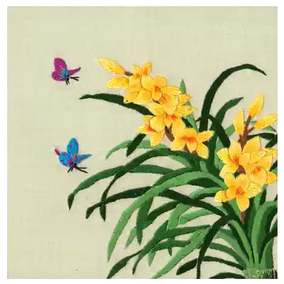 Jiangnan Xiuzhuang Su embroidery DIY kit beginner 20x20 stitch scanning manual embroidery belt stitch zero Foundation