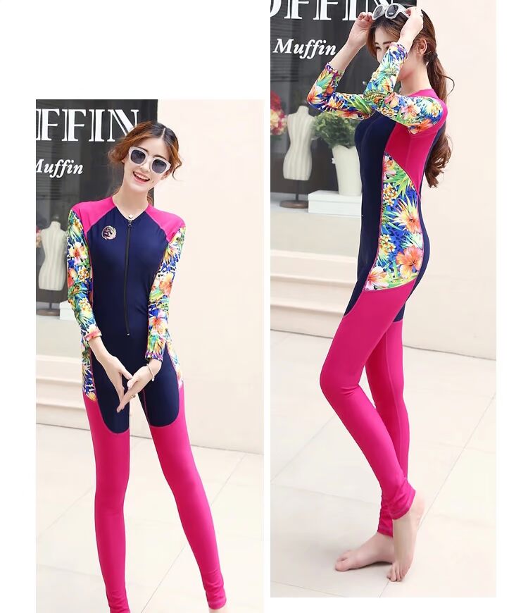Cặp đôi áo tắm dài tay chống nắng quần người lớn quần bó sát kích thước lớn lướt sứa snorkeling đồ bơi 	bộ đồ đôi đi biển