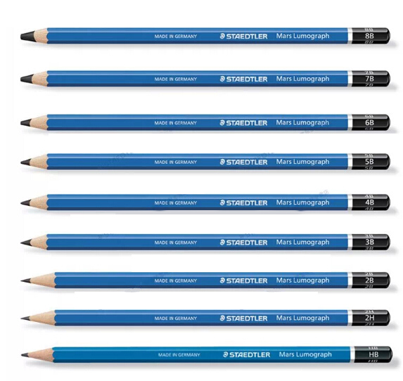 German STAEDTLER Schderlou 100 blue pole drawing drawing drawing painting) pencil) sketching pen 6H-8B