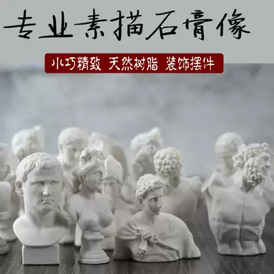10 resin small plaster portraits 5-8cm Mini Plaster Pixel portraits Art Plaster avatars