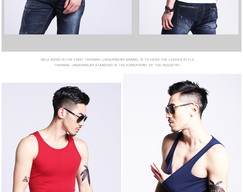 Cool Qiao cổ tròn vest nam Slim đan bốn mùa du lịch tuổi trẻ rắn màu thường xuyên cơ sở vest mồ hôi tươi áo 3 lỗ nam
