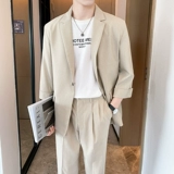 Костюм, дизайнерская летняя куртка, оверсайз, тренд сезона