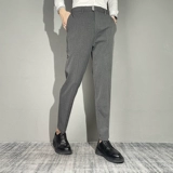 Демисезонные штаны, универсальные повседневные брюки, костюм, свободный прямой крой