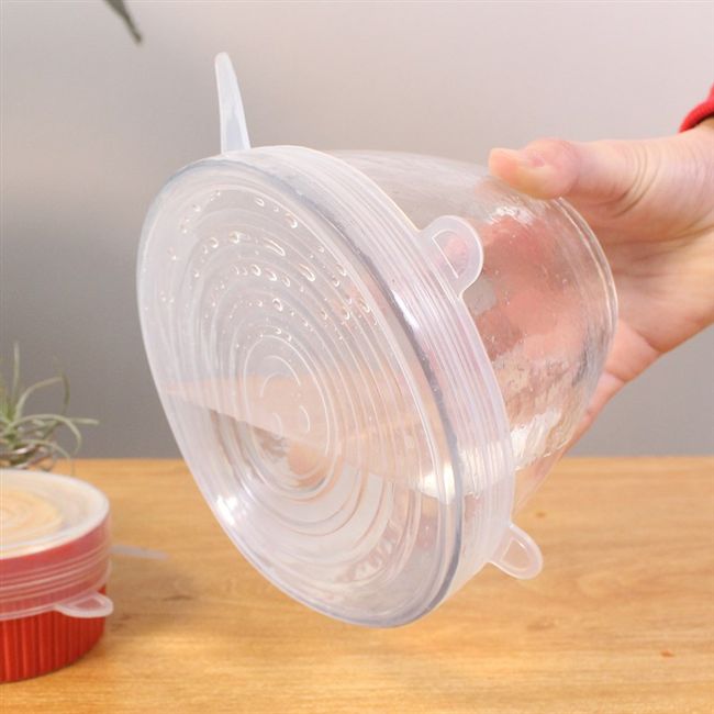 Silicone thực phẩm nhà bếp cấp ếch keo niêm phong tươi bìa đa năng mới thực tế bọc nhựa bên nhà đơn giản - Đồ bảo quản hộp nhựa đựng đồ ăn