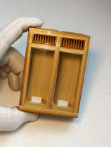 Yuan box made by Wang Peiyuan a master of Shanghai Gong University old polygonatum odorifera double-framed bamboo box with skylight window larvae box nymph box