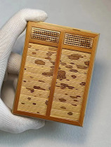 Zhang Shenglins chirping insect box spotted bamboo plum and bamboo nymph box sky window rolling door nymph box nymph box yellow nymph box