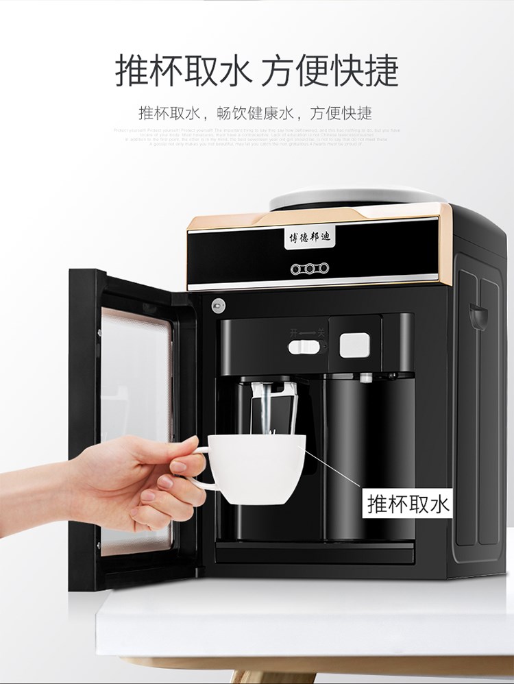máy lọc nước hydrogen Máy nước nóng để bàn lạnh và lạnh hộ gia đình mini nhỏ làm lạnh nhỏ ký túc xá bàn bề mặt tiết kiệm năng lượng nước đá máy nước ấm - Nước quả máy lọc nước geyser