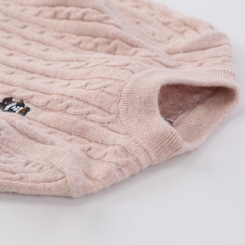 Children's cashmere sweater Boys sweater thickened girls white wool sweater Autumn and winter warm children's base shirt