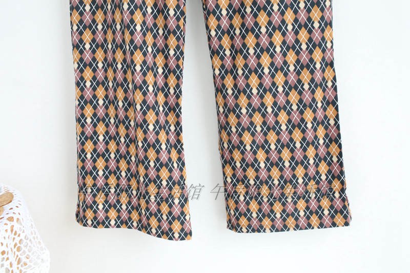 Quần nữ ấm áp không thấm nước quần cotton dày vải chéo lông cừu bên trong quần pyjama bốn màu vào H-48 quần áo nam hàng hiệu