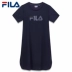 Đầm dự tiệc Fila Women 2018 Mới Áo thể thao chữ thường Cổ tròn Áo thun ngắn tay Trang phục thể thao