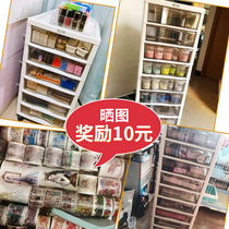 Document storage cabinet Japan imported JEJ cosmetics storage box toy tape office storage nail drawer cabinet