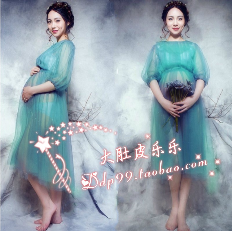 721 Little Fresh Days Department of pregnant women Photography Write a real long skirt Out of the rental photos Photo Shoot Son Pregnancy Mommy Photo Clothes