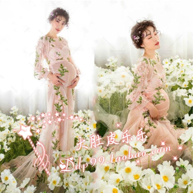 848 pregnant women shine a little fresher wedding dress themed dress rental photo gallery to take a personality pregnancy big belly photo fairy dress