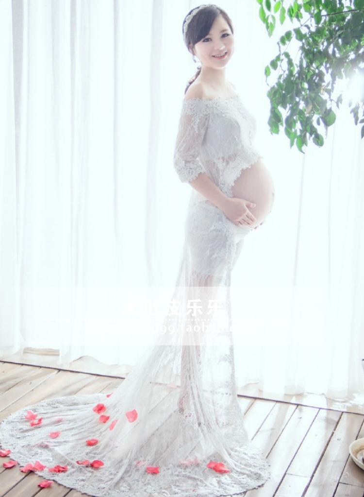 180 cho thuê ren trắng phụ nữ mang thai ảnh studio chụp ảnh nghệ thuật ảnh ảnh váy đẹp gợi cảm áo bà bầu đẹp