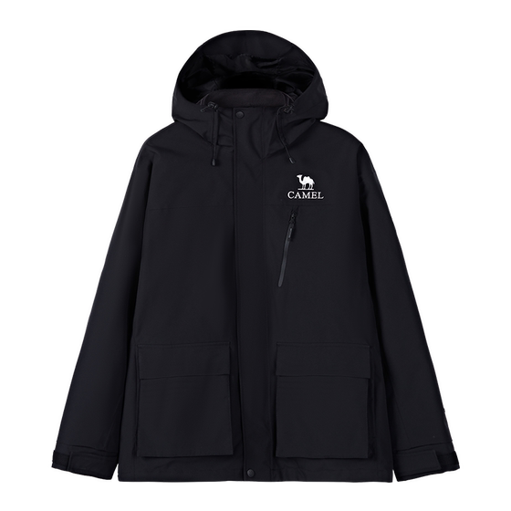 [Kirin] Camel women's three-in-one jacket new autumn fashion fleece liner casual jacket
