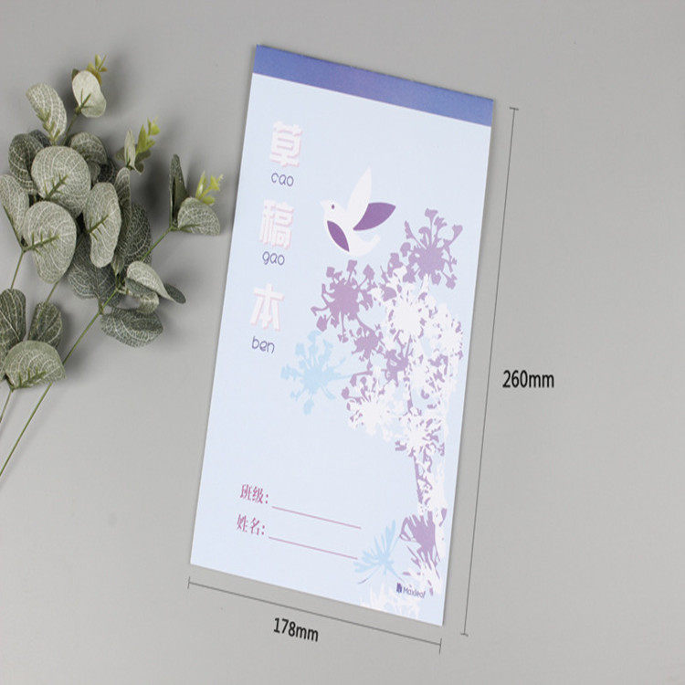 Mary 1620 Draft book Student calculus paper Painting graffiti White paper 16k draft paper School supplies