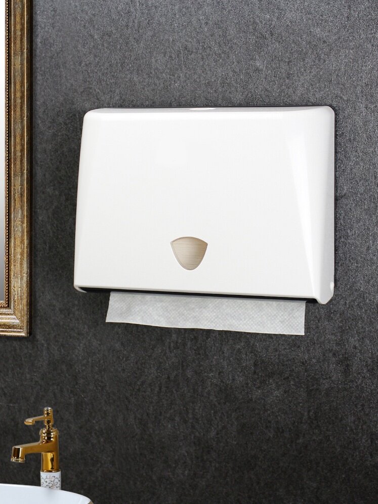 Paper towel hanging box Kitchen wipe toilet paper rack punch-free toilet paper box Toilet paper box plastic household kitchen wipe hand