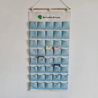 Синяя сумка для карточек AA с 40 карманами.