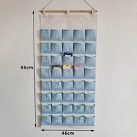 Синяя сумка для карточек без надписей, 40 карманов.