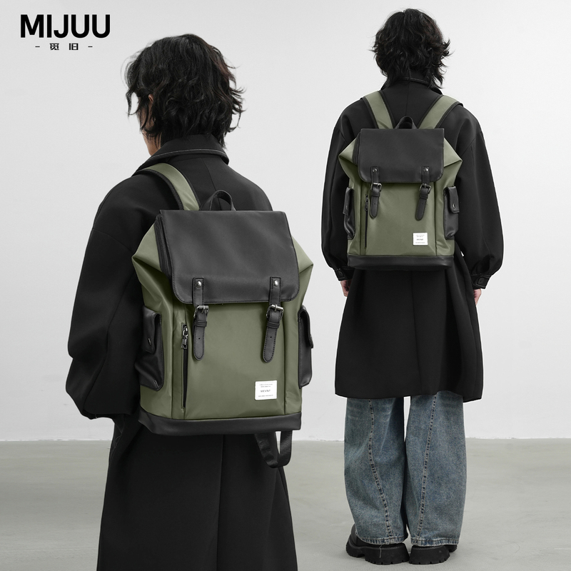 Men's Vintage Backpack for Commuting and Business Trips, 16inch Computer Backpack, Men's High-End Leather Large-Capacity School Bag Men's Vintage Backpack for Commuting and Business Trips, 16inch Computer Backpack, Men's High-End Leather Large-Capacity School Bag
