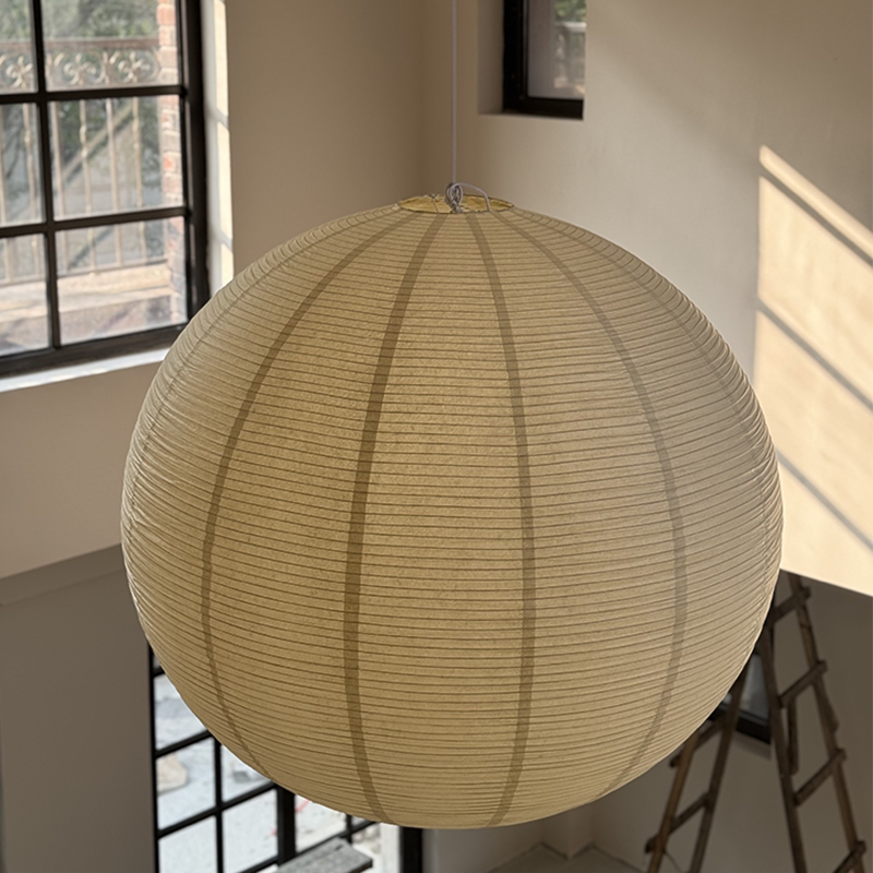 Интересное освещение современная скандинавская люстра hay ball paper art от Isamu Noguchi вилла пустая гостиная холл основной свет