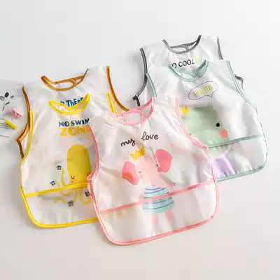 Baby blouse children's clothing waterproof and anti-dirty thin summer Western style fashion baby sleeveless anti-dressing outer wear tide