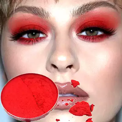 Matte red eyeshadow Chinese red antique eye makeup Net red ins trim blush sexy face makeup artist