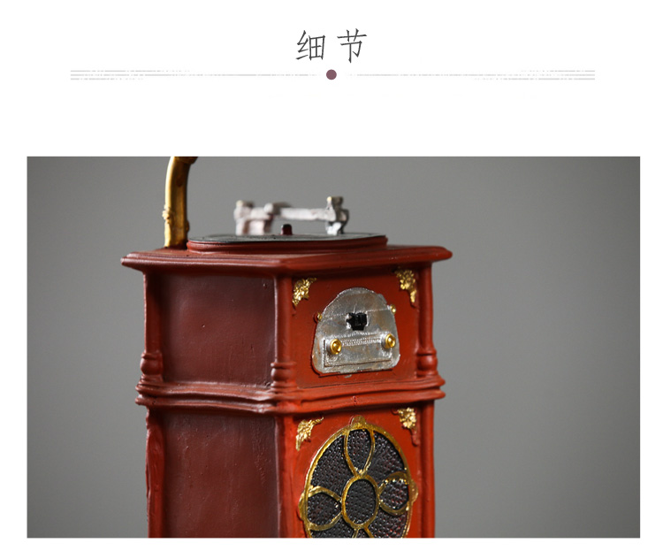 Đồ trang trí retro sáng tạo vinyl ghi âm ghi âm mô hình nhà phòng khách trang trí đồ trang trí quà tặng nhựa thủ công - Máy hát mâm đĩa than technics