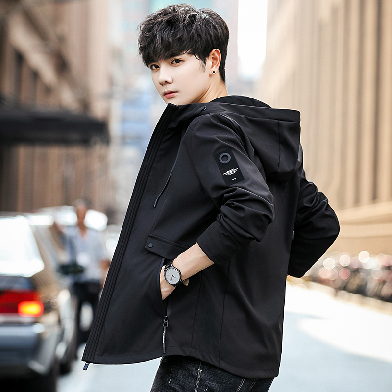 Men's Jacket for Spring and Autumn 2025 New Style ins Korean Version Trendy Workwear Stylish Casual Top Windbreaker Jacket