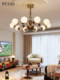 Pusees Chandelier for Living Room, Vintage Hall Main Light, Bedroom Mid-Century Style French Lighting, Cream Style Bedroom Magic Bean