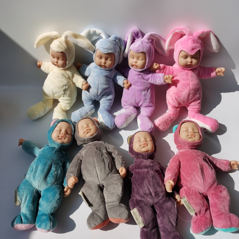 Foreign trade Single Sleeping Rabbit dozing rabbit Bear Baby coax to appease doll dolls quality Good fit to give a gift
