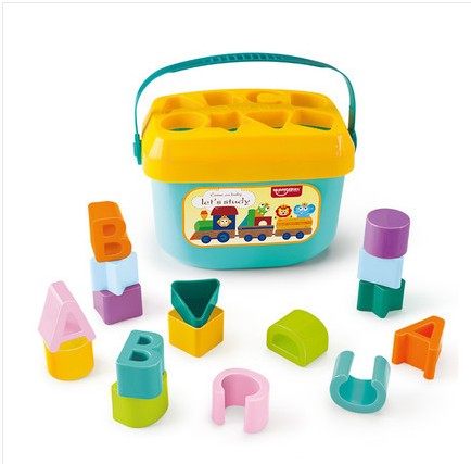 New Baby Geometric Shapes Pairing Building Blocks Baby Puzzle Cognitive Letters Color Toy Suitcases