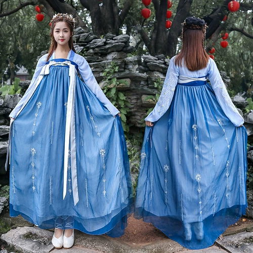 Живопись сердцем ханфу женский китайский стиль улучшенные элементы хань