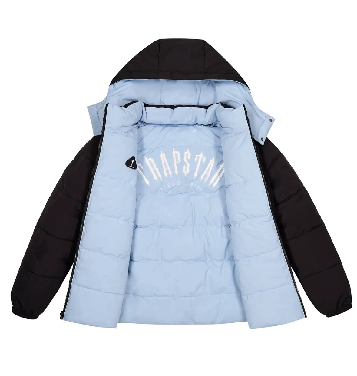 [TrapStar-AW25 lrongate Arch Puffer-Black или Blue двусторонняя утепленная куртка]