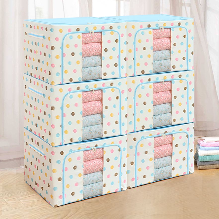 Clothing Containing Box Wardrobe Finishing Box Fabric containing box containing box Special Quilt Clothing Folding Basket Case