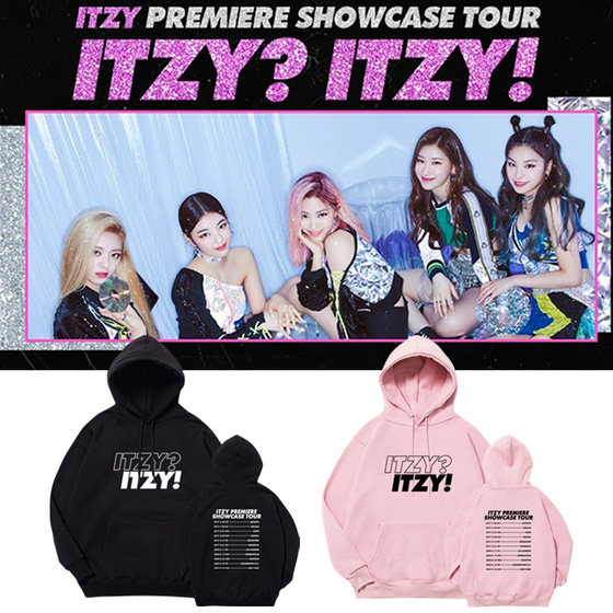 ITZY 그룹 SHOWCASETOUR 콘서트 주변 스웨트셔츠 후드티 플러스 벨벳 얇은 노래복