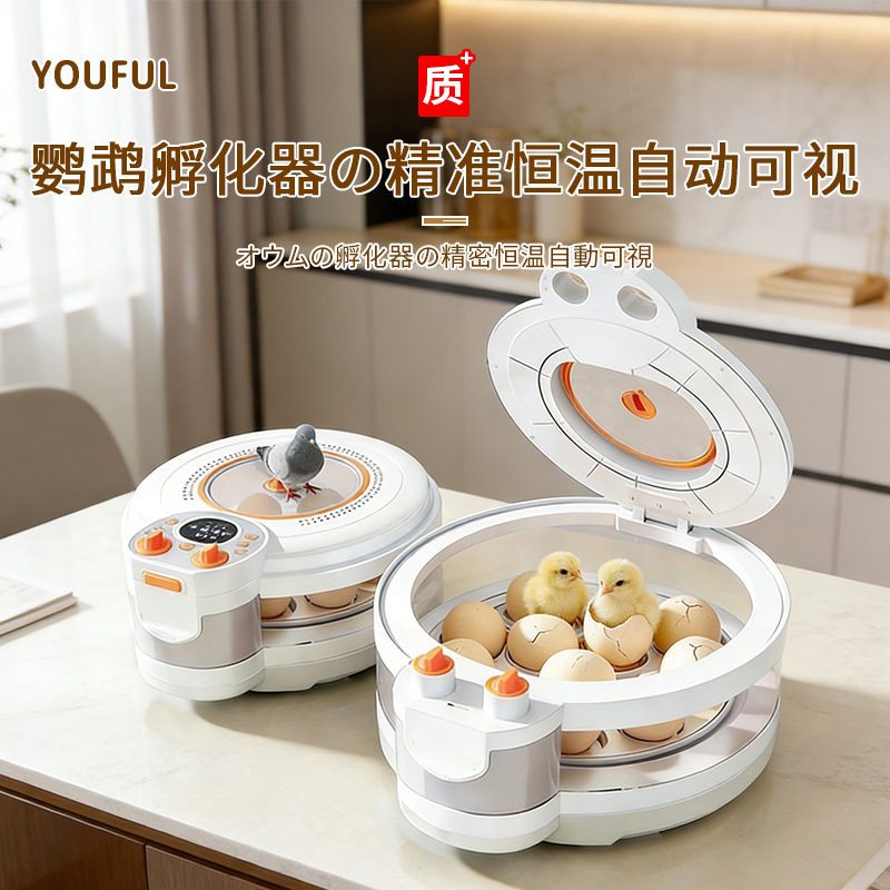Parrot Incubator with Fully Automatic Temperature Control, Capable of Hatching Chicken, Duck, and Goose Eggs, Small Household Smart Egg-Hatching Device, Constant Temperature Box Parrot Incubator with Fully Automatic Temperature Control, Capable of Hatching Chicken, Duck, and Goose Eggs, Small Household Smart Egg-Hatching Device, Constant Temperature Box