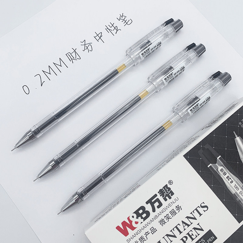0 28mm black financial record neutral pen ultra fine black pen 0 2 fine pen core accounting hydro financial special