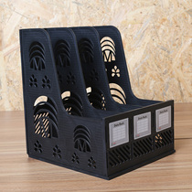 513 Thickened triple Fileframe Desktop information containing finishing column plastic office bar Black Blue File disc