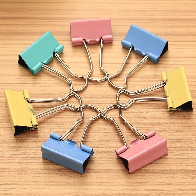 Color Office Long Tail Clip Size Black Dovetail Clip 15 15 25 25 41 41 51mm 51mm Anchoe Clip Iron Ticket Clip