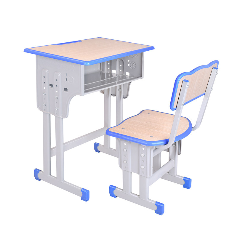 Primary school student desk factory direct sales school nursery remedial class study table can lift single desk and chair training table