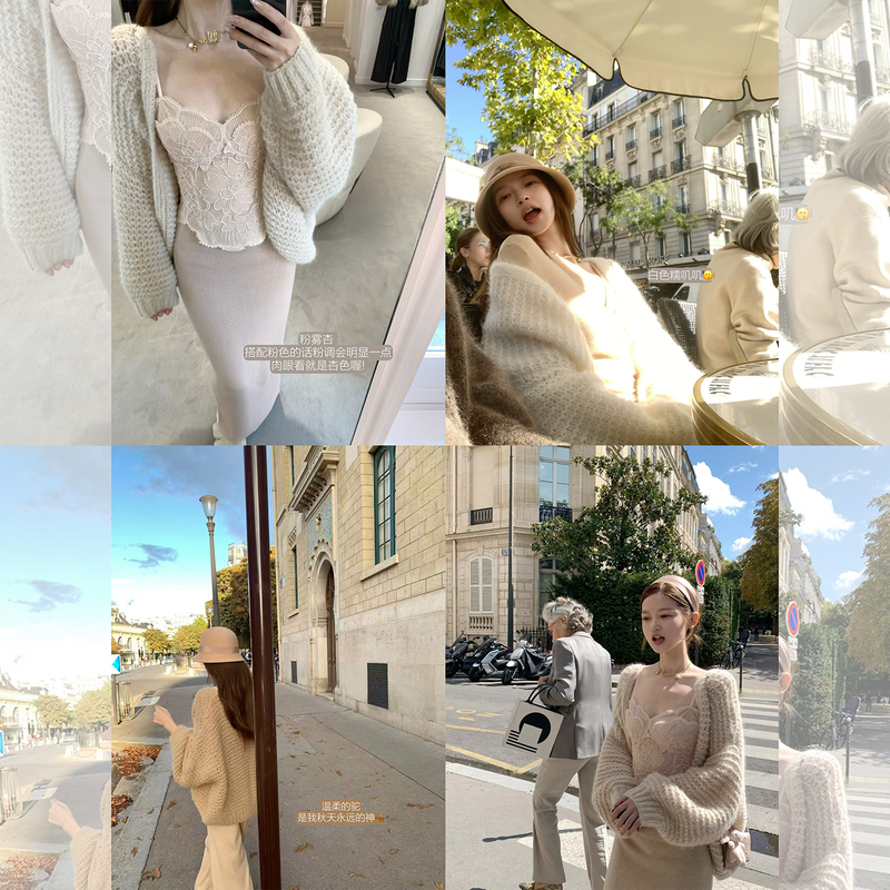 Madofit Autumn in Ma Dou/Tuscany_Warm Alpaca Wool Heavy Hand-Knitted Chunky Cardigan