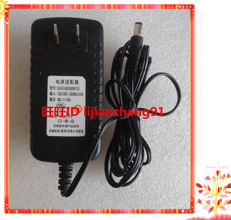 Original Ktec (Ktec) Gigabit POE adapter Gigabit POE power supply 48V 0 6A