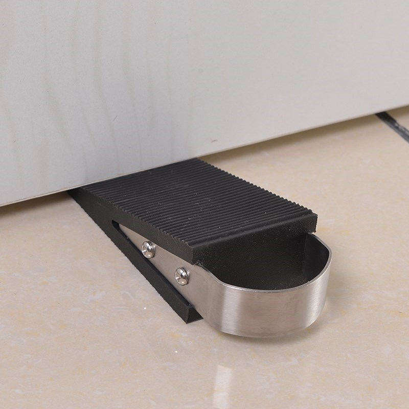 Hotel blocking door simple household female door stopper portable door block top door anti-collision hotel free installation of windproof