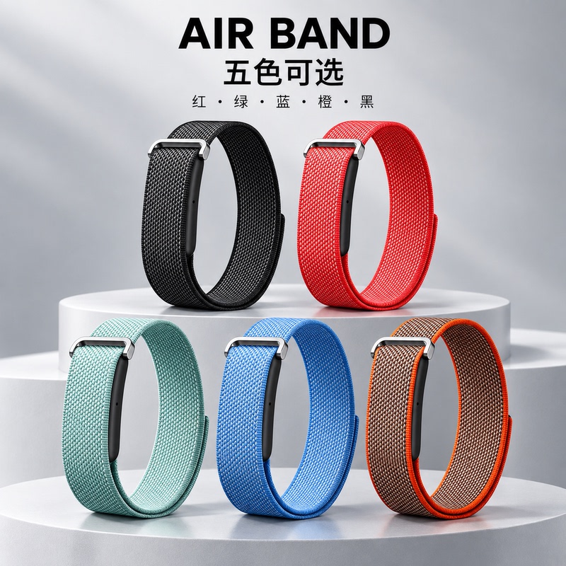 Air Band Nylon Screenless Bracelet Heart Rate Blood Oxygen Blood Pressure Sleep Monitoring Multi-Sport Mode Smart Bracelet